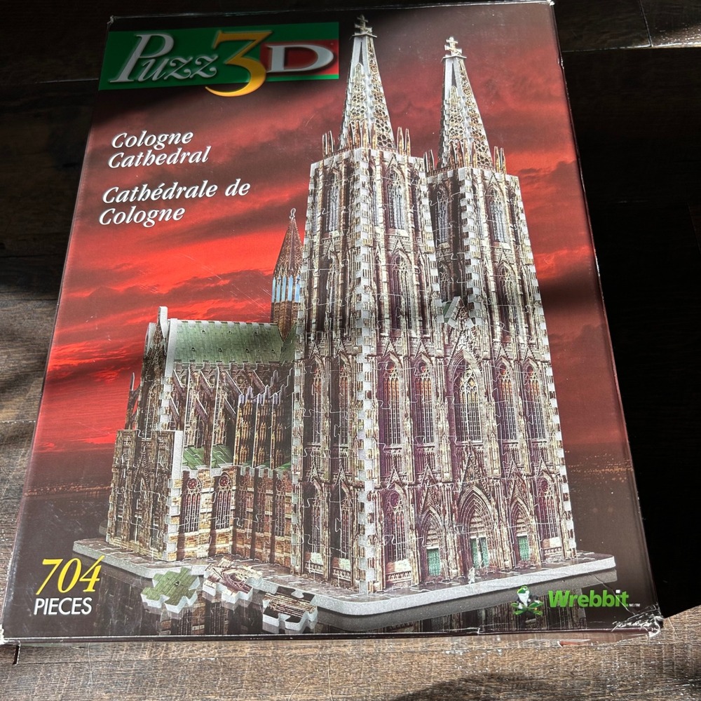 Vintage Wrebbit Puzz 3D Cologne Cathedral Jigsaw Puzzle 704 Pieces Architecture